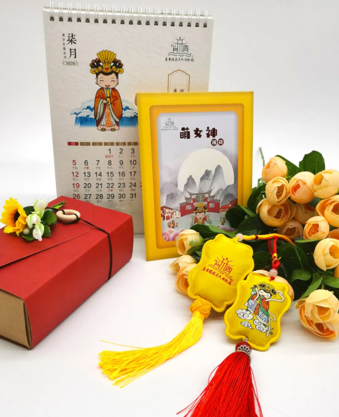 懿德文創工作室設計的陳靖姑系列文創產品(資料圖)。受訪對象供圖