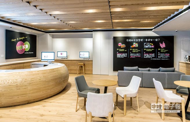 國泰銀藉由應用程序發展出KOKO社群,還在臺北敦南商圈成立了KOKO專區實體店面