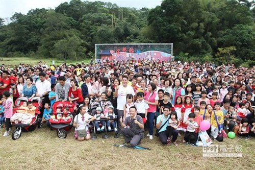 新竹寶山雙胞胎節505對雙胞胎齊聚秀才藝(圖)