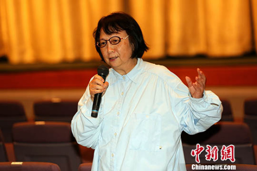 圖為辜懷群日前出席臺北新劇團的一場記者會。 <a target='_blank' ><p align=