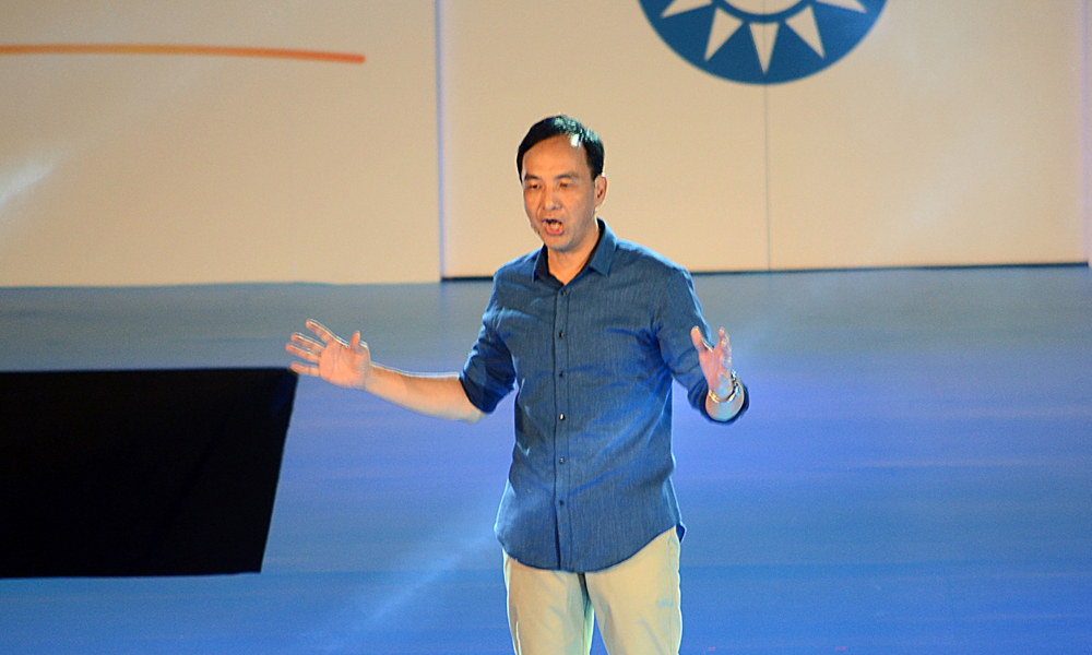 已篤定當選國民黨主席的新北市長朱立倫 已篤定當選國民黨主席的新北市長朱立倫