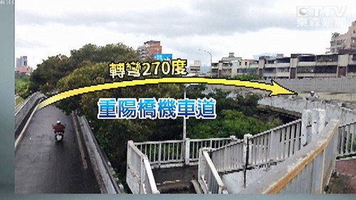 4年出200多起車禍 柯文哲宣布改建重陽橋摩托車道(圖) 4年出200多起車禍 柯文哲宣布改建重陽橋摩托車道(圖)
