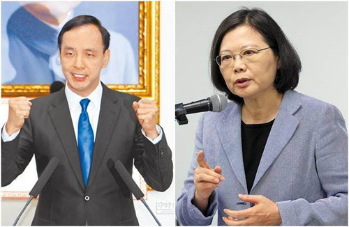 故鄉保衛戰朱立倫打政績牌叫陣“空心菜”(圖)