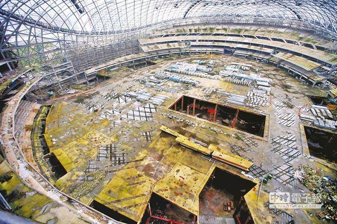 停工近一年的大巨蛋 停工近一年的大巨蛋