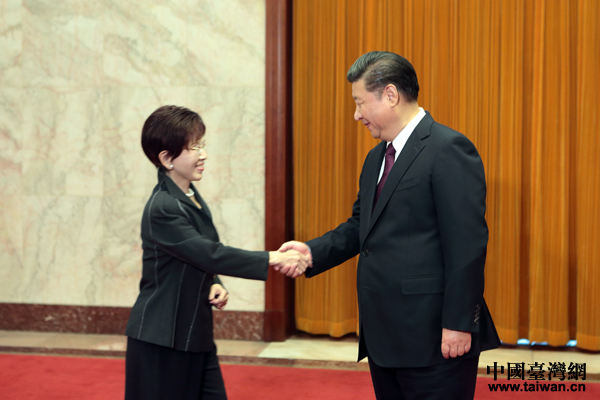 習近平總書記會見中國國民黨主席洪秀柱 習近平總書記會見中國國民黨主席洪秀柱