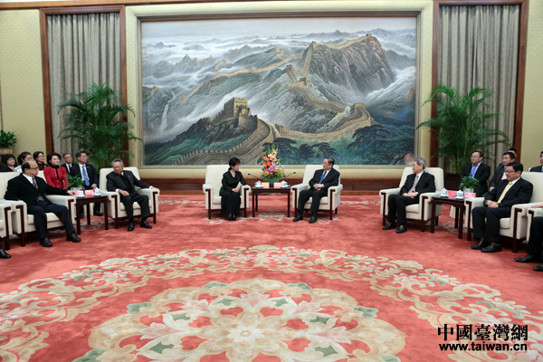 俞正聲會見中國國民黨主席洪秀柱 俞正聲會見中國國民黨主席洪秀柱