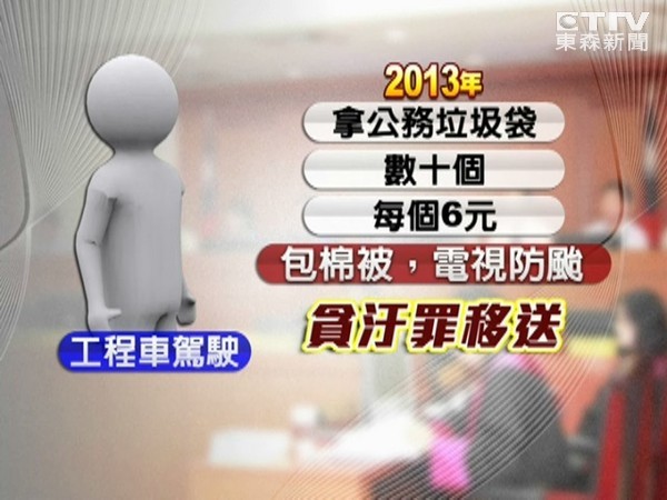 順幾十個公務垃圾袋回家 臺北工務局駕駛險吃貪污罪 順幾十個公務垃圾袋回家 臺北工務局駕駛險吃貪污罪