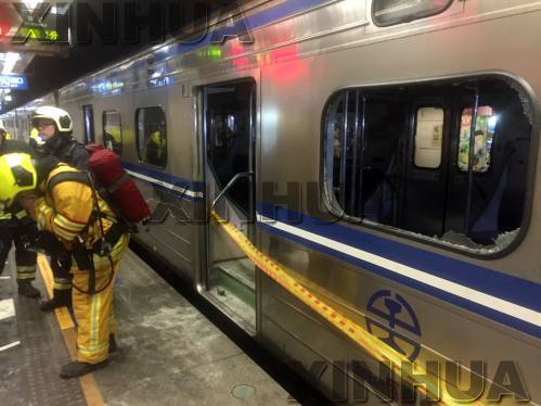 臺鐵列車松山站爆炸起火21人傷 列車上發現爆竹 臺鐵列車松山站爆炸起火21人傷 列車上發現爆竹