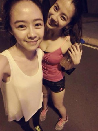 臺灣河濱公園遇日前出現運動正妹 臺灣河濱公園遇日前出現運動正妹