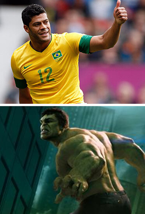 巴西邊鋒浩克從小就愛看漫畫《不可思議的浩克》 巴西邊鋒浩克從小就愛看漫畫《不可思議的浩克》