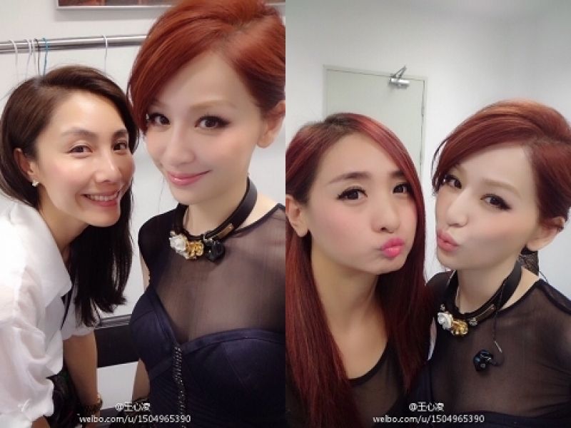 王心凌(右)被指撞臉林志玲、徐若瑄 王心凌(右)被指撞臉林志玲、徐若瑄