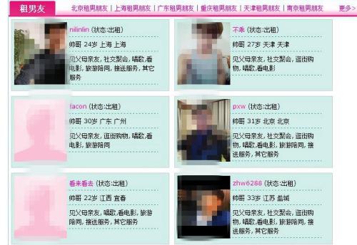 圖為某租友網(wǎng)站的出租信息