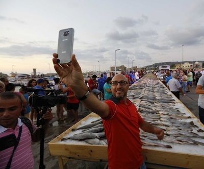 海鮮愛好者的盛宴!黎巴嫩展示逾兩噸海鮮創(chuàng)紀錄 海鮮愛好者的盛宴!黎巴嫩展示逾兩噸海鮮創(chuàng)紀錄