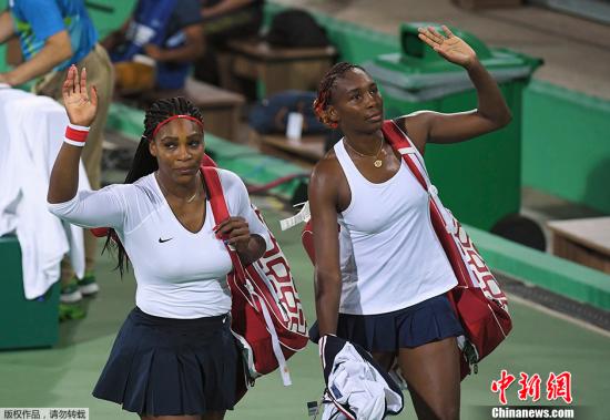 資料圖:美國體操名將威廉姆斯姐妹。