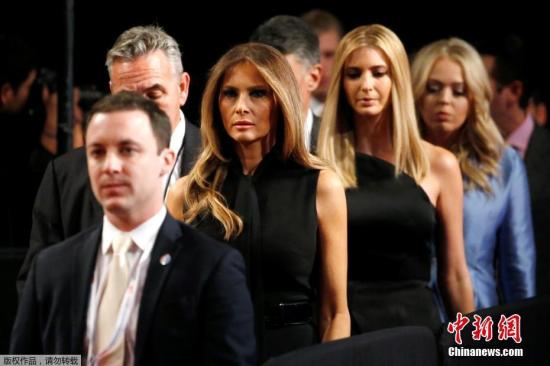 資料圖:特朗普的妻子梅蘭尼亞。