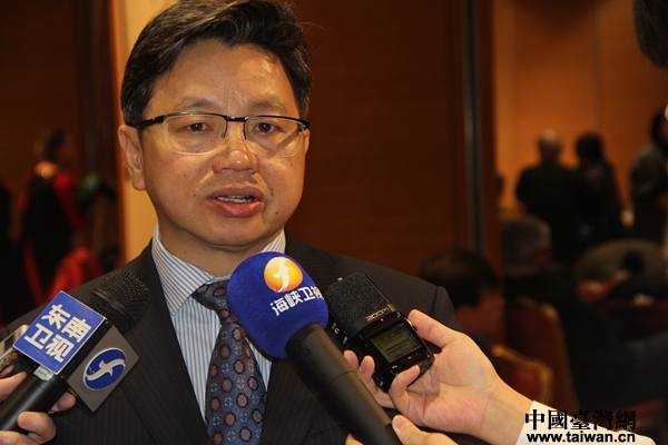 全國臺聯副會長楊毅周接受媒體采訪 全國臺聯副會長楊毅周接受媒體采訪