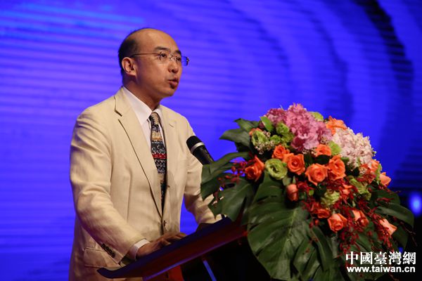 全國臺聯副會長紀斌致辭。(中國臺灣網 袁楚 攝)