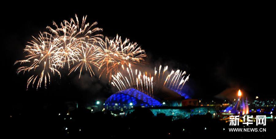 (冬奧會)(6)索契冬奧會開幕式:煙花表演 (冬奧會)(6)索契冬奧會開幕式:煙花表演